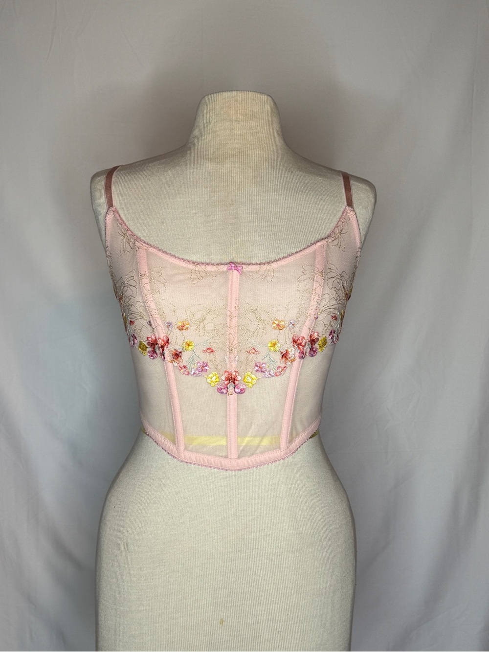 Victoria’s Secret Dream Angels Bloom Embroidery Corset Top DD #fairycore #sexy